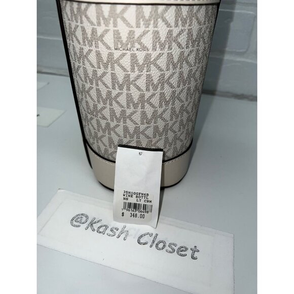 Michael Kors wine bottle bag holder light cream - Picture 7 of 8